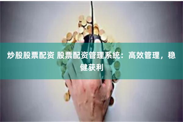 炒股股票配资 股票配资管理系统：高效管理，稳健获利